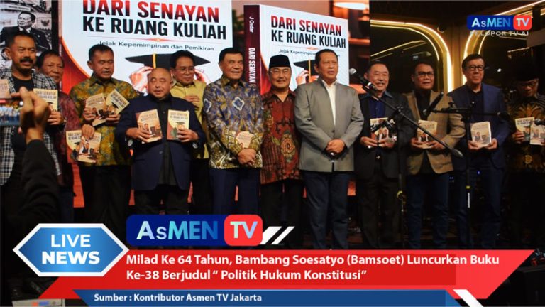 Update: Milad Ke 64 Tahun, Bambang Soesatyo Luncurkan Buku Berjudul “Politik Hukum Konstitusi” Hari Ini